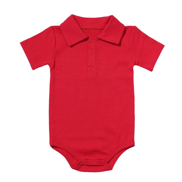 Baby Boy Cotton T-Shirt with Collar