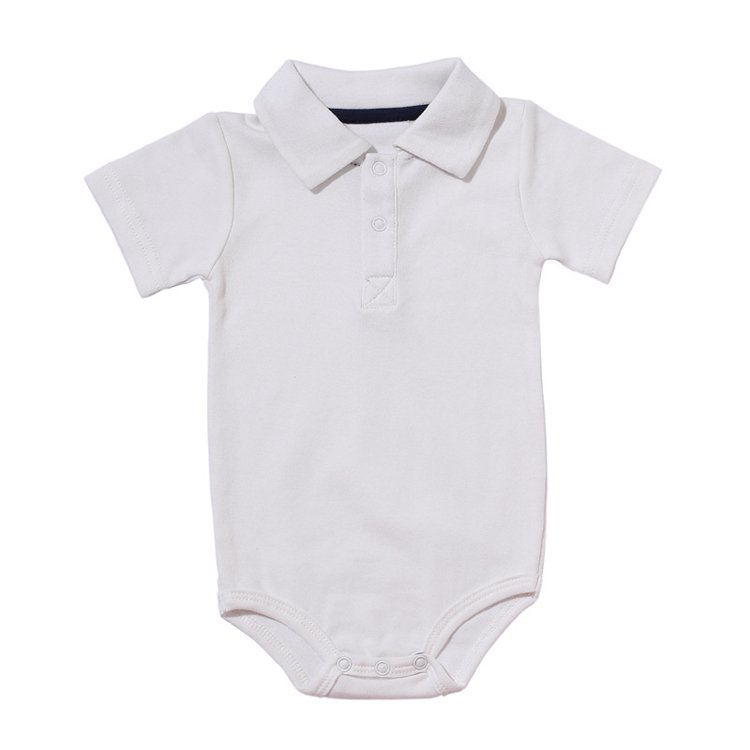 Baby Boy Cotton T-Shirt with Collar