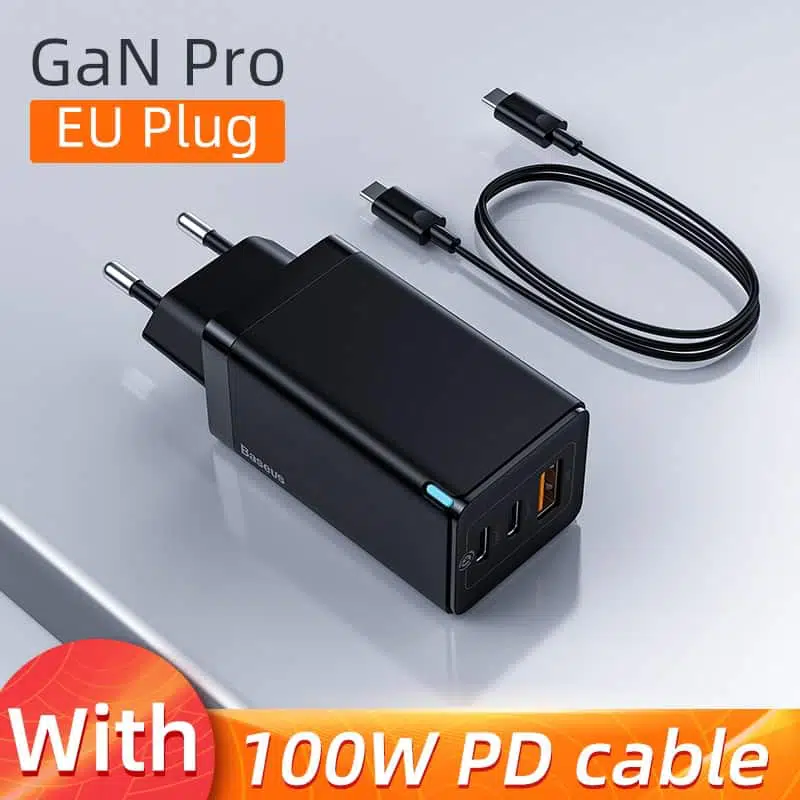 EU With Cable Black