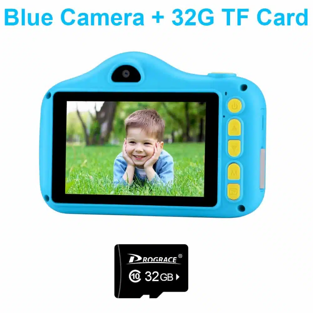 32G Card Blue Camera