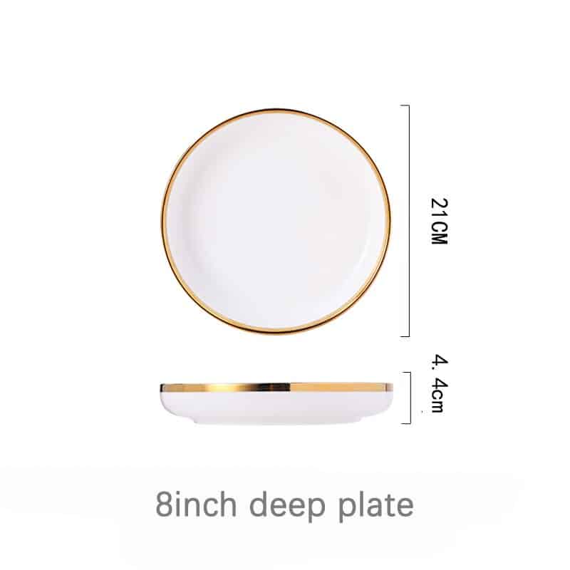8 inch deep plate