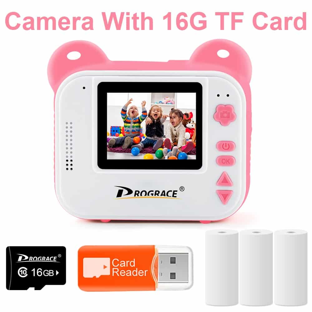 16G Card Pink Camera