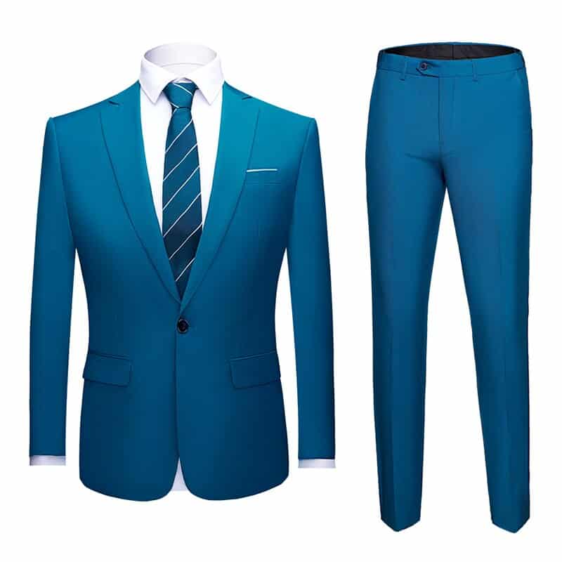 lake blue suit