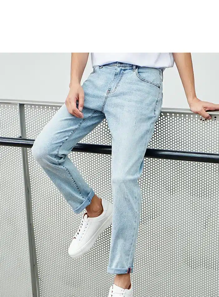 SEMIR Jeans Men 2021 Spring Autumn New Korean cotton Slim pencil Pants Men's Retro Youth soft Cotton casual jeans for man