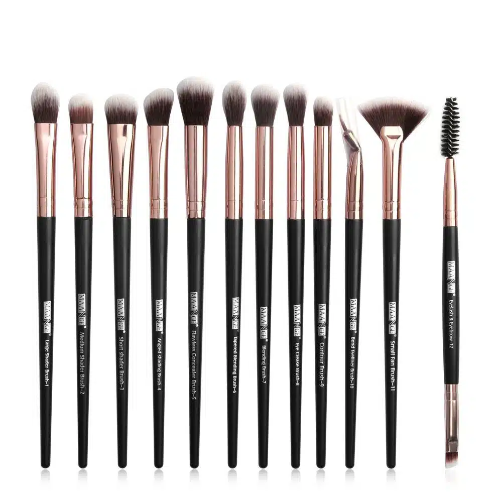 12/1pcs MAANGE Beauty Makeup Brushes Set Cosmetic Foundation Powder Blush Eye Shadow Lip Blend Make Up Brush Tool Kit