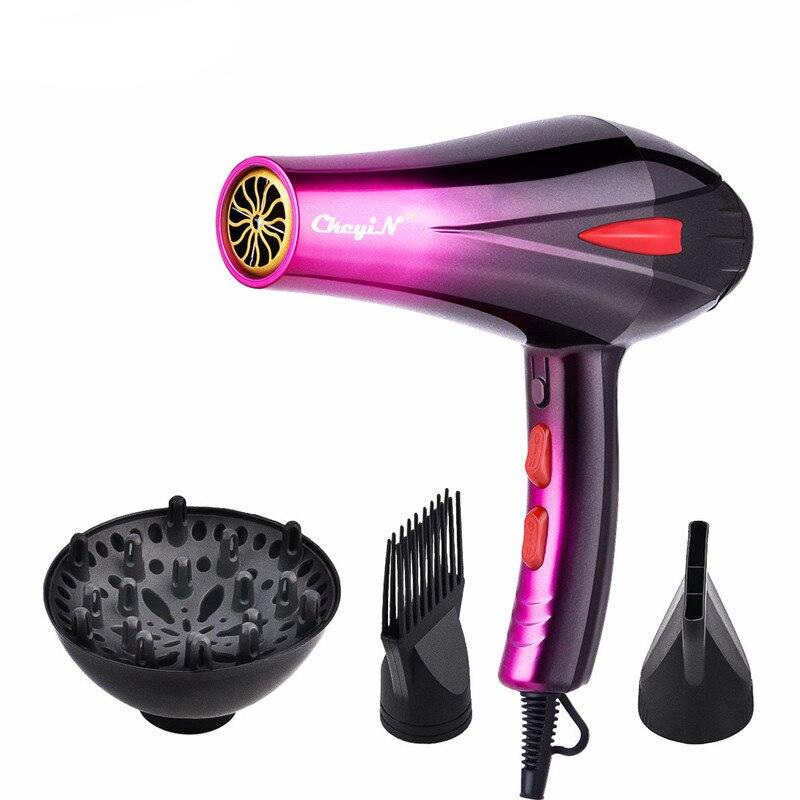 4000W Professional Powerful Hair Dryer Fast Heating Hot And Cold Adjustment Ionic Air Blow Dryer with Air Collecting Nozzel