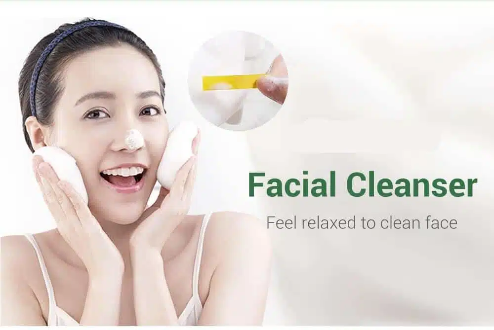 BREYLEE Facial Cleanser Acne Treatment Face Cleansing Wash Mask Skin Care Cleaner Shrink Pore Oil Control Remove Blackhead 100g