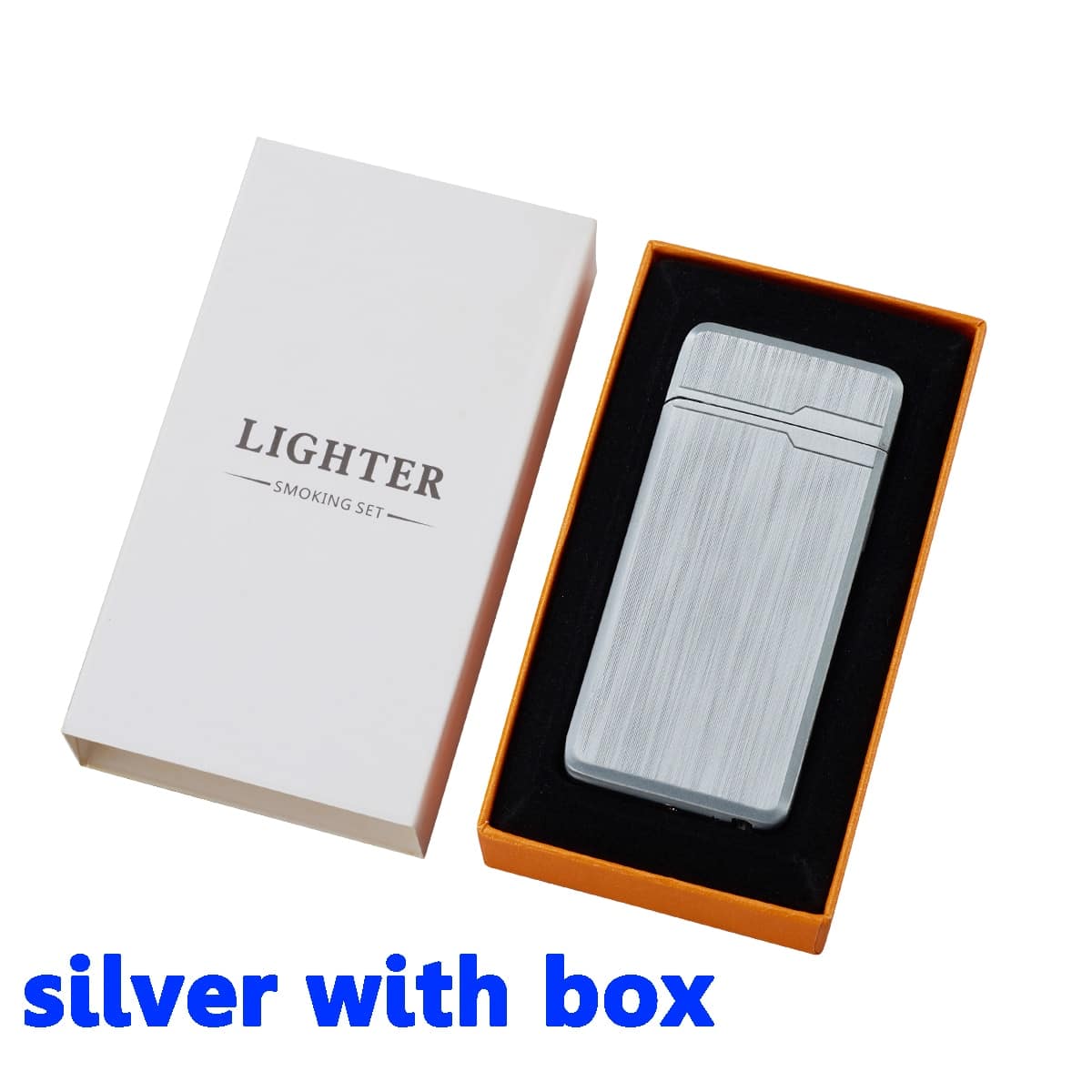 silver with box